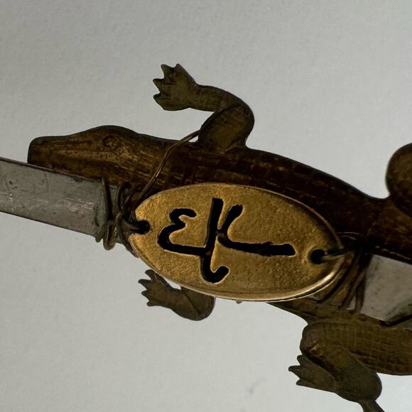 Eugenia Kim RARE HAND CAST bronze alligator headband bought at Henri Bendel, NYC main image 8
